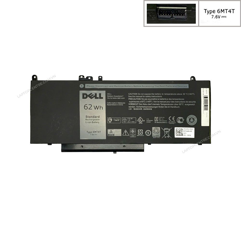  Pin Dell Latitude E5470 6MT4T R0TMP 62Wh & E5570 (ORG +) 