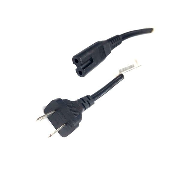  Dây nguồn 2 chân hình số 8 US dài 0,8m-1m màu đen dây dẹt (ORG +) 