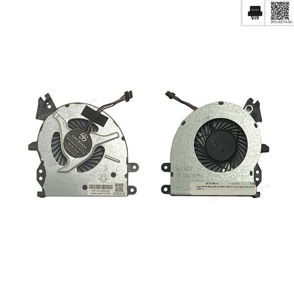  Quạt HP ProBook 450 G4 905774-001 5V 0,4A 4 chân CPU & 470 G4 (ORG +) 