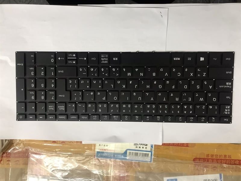  Bàn phím Nec Lavie NS150N SN20R21083 Song ngữ Japan Phím đen Chữ trắng Số Không khung & NS150K (ORG +) 