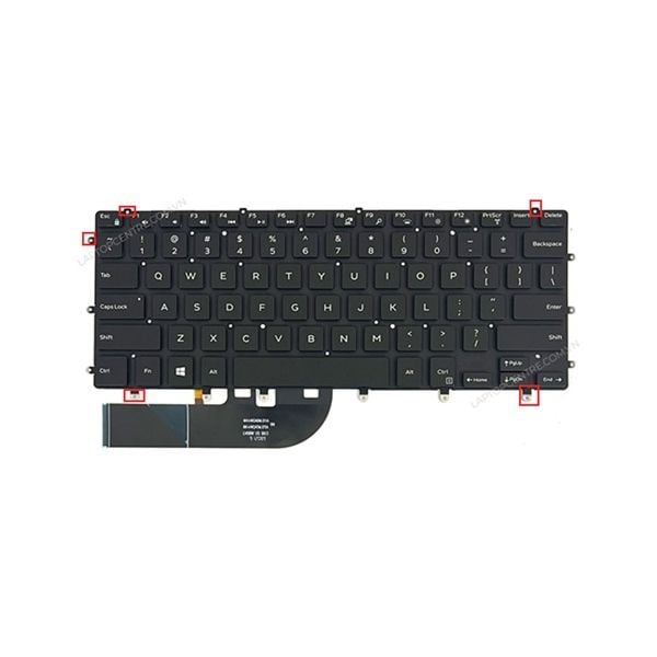  Bàn phím Dell XPS 15 9550 01KXV5 US Phím đen Chữ trắng Đèn & 9560 7558 Precision 5540 (ORG +) 