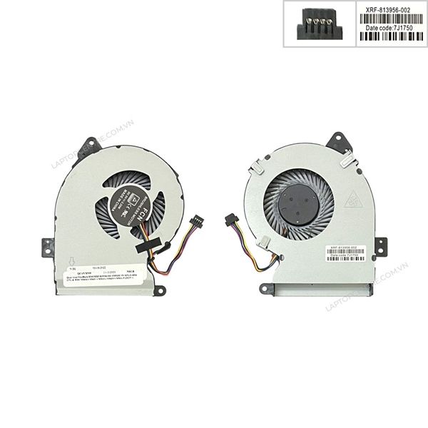  Quạt Asus VivoBook X540 XRF-813956-002 VM520U 5V 0,5A 4 chân CPU & R541 X540SA X540LA X540LJ X540YA X540UP (HCP +) 