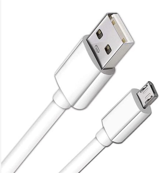  Dây sạc 5V 2A chuẩn Micro USB dây trắng (ORG +) 