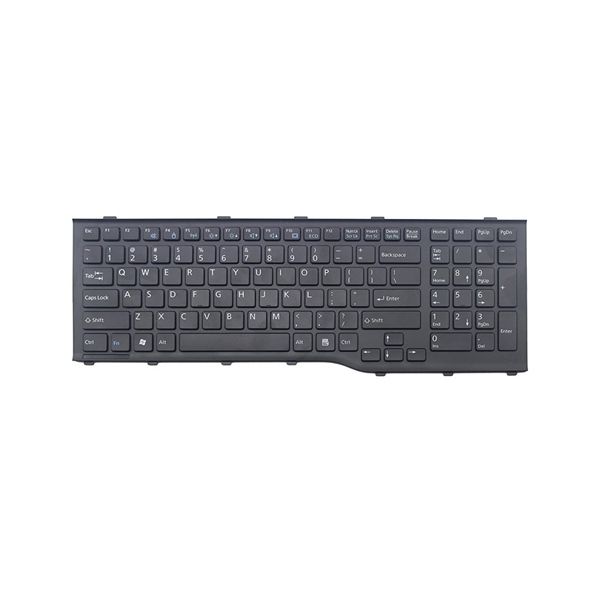  Bàn phím Fujitsu Lifebook AH532 US Phím đen Chữ trắng Số Kèm khung & A532 N532 NH532 (ORG +) 