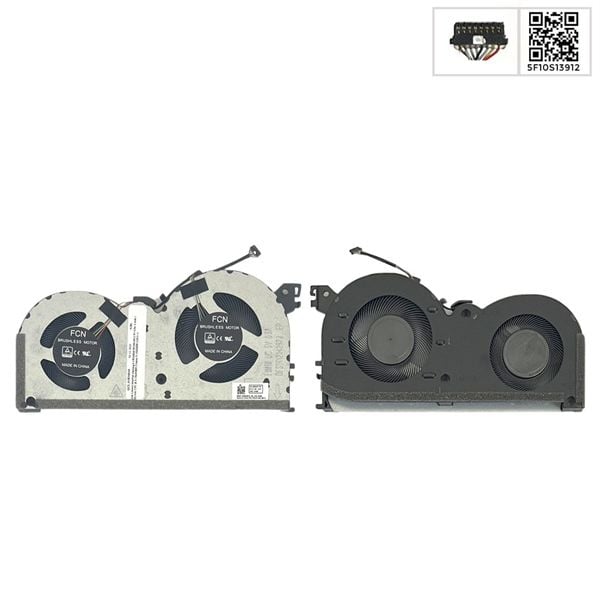  Quạt Lenovo IdeaPad Gaming 3 15IMH05 5F10S13912 5V 0,5A 4 chân 1 dây mát CPU & 3 15ARH05 Creator 5 15IMH05 (ORG +) 