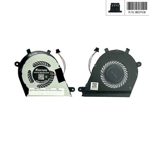  Quạt Dell Inspiron 7370 0DJFK0 5V 0,5A 4 chân CPU & 7373 7380 (HCP +) 