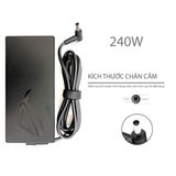  Sạc Asus 240W 12A 20V chân 6.0*3.7 kim chữ nhật Logo hình Mắt ROG Zephyrus GA502 GA401 (ORG +) 