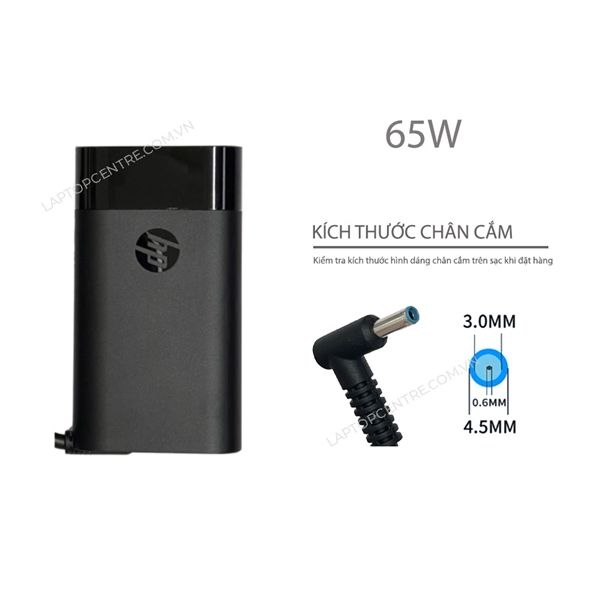  Sạc HP 65W 19.5V 3,33A chân 4.5x3.0 kim nhỏ hình Oval (ORG +) 
