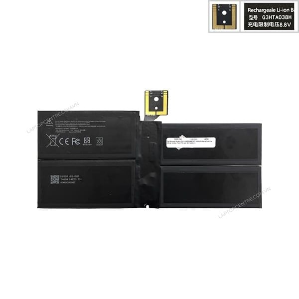  Pin Microsoft Surface Pro 5 G3HT038H 7,57V 45Wh 5945mAh 9cell Cáp bấm & Surface Pro 6 1796 năm 2017 (ORG +) 