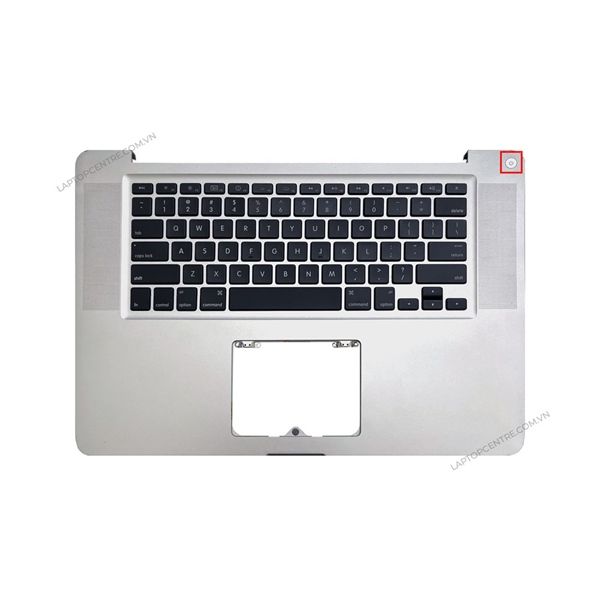  Bàn phím Macbook Pro 15 A1286 2010 US Phím đen Chữ trắng Kèm C Bạc Kim loại (ORG -) 