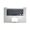  Bàn phím Macbook Pro 15 A1286 2010 US Phím đen Chữ trắng Kèm C Bạc Kim loại (ORG -) 