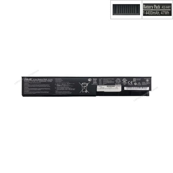  Pin Asus X301 A32-X401 10,8V 47Wh 4400mAh & X401 X501 (ORG +) 