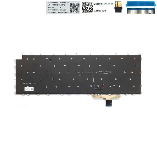  Bàn phím LG Gram 17Z90P AEW74230312 US Đen Chữ trắng Số Đèn Không khung (ORG +) 