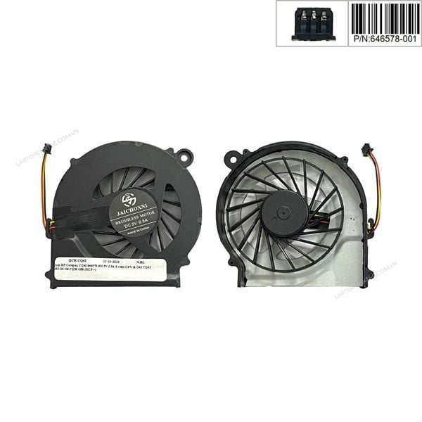  Quạt HP Compaq CQ42 646578-001 5V 0,5A 3 chân CPU & G42 CQ62 G62 G4 G6 CQ56 G56 (HCP +) 