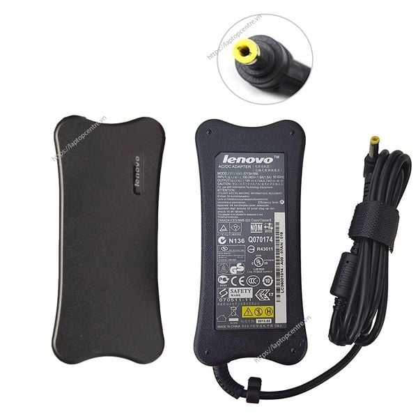  Sạc Lenovo 90W 19V 4.7A chân 5.5x2.5 hình chữ nhật (ORG +) 