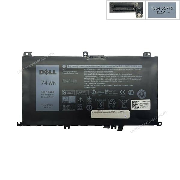  Pin Dell Inspiron 7559 357F9 74Wh & 7557 7566 7567 5577 7410 (ORG +) 