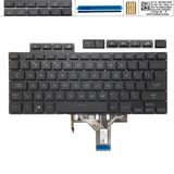  Bàn phím Asus ROG Flow X13 GV301 2021 V202526AE1 UI Phím đen Chữ trắng Đèn Không khung (ORG +) 