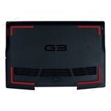  Vỏ D Dell Inspiron G3 3590 08XMWC Đen Nhựa Đế cao su đỏ (ORG +) 