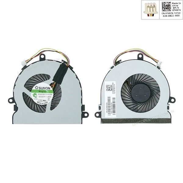  Quạt Dell Inspiron 3521 074X7K 5V 0,4A 3 chân CPU & 3537 3721 5521 5721 5535 5537 (ORG +) 
