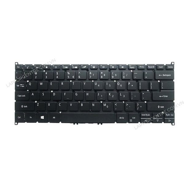  Bàn phím Acer Swift 3 SF314 58 US Phím đen Chữ trắng Đèn Không khung Cáp thẳng & SF314 58G SF314 56 SF314 56G (ORG +) 