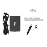  Sạc Dell 45W 19,5V 2,31A chân 7.4*5.0 kim vuông mỏng kèm cáp LA45NS0-00 & Latitude XT XT2 (ORG +) 