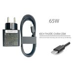  Sạc LG 65W 3.25A 20V LP65WGC20P-EK B chân USB C Vuông màu Đen Kèm dây USB C (ORG +) 