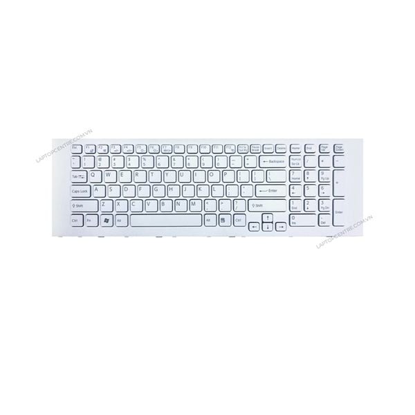  Bàn phím Sony VPC EJ AEHK2U00020 US Trắng Chữ đen Số Kèm khung (ORG +) 
