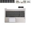  Bàn phím HP ProBook 450 G8 M21740-001 US Đen Chữ trắng Số Kèm C Bạc Nút nguồn Kim loại Vân tay & 455 G8 (ORG +) 