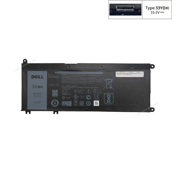  Pin Dell Inspiron 7773 33YDH 15,2V 56Wh 3684mAh 6cell & 7778 7779 G3 3579 G3 3779 G5 5587 G7 7588 (ORG +) 