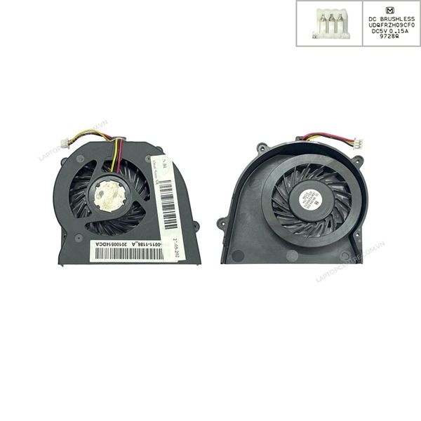  Quạt Sony Vaio SR UDQFRZH09CF0 5V 1,15A 3 chân (ORG +) 