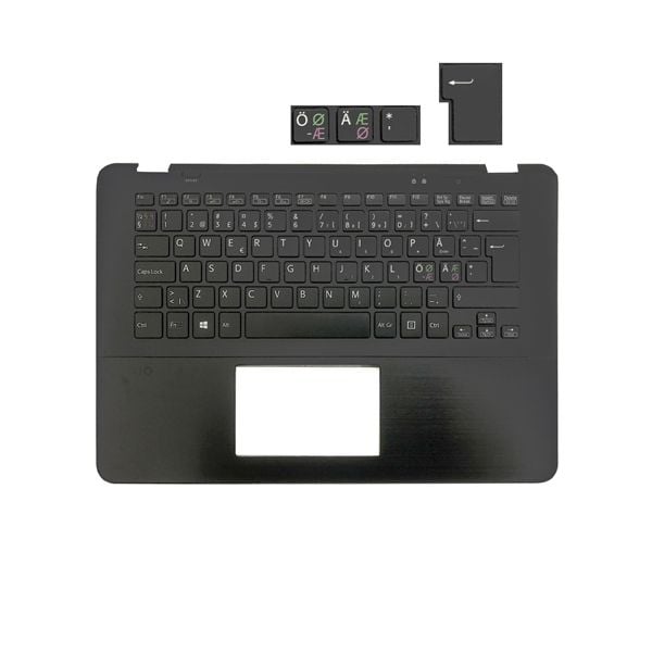  Bàn phím Sony SVF 14A Song ngữ EU Phím đen Chữ trắng Đèn Cáp chính giữa Kèm C Đen Kim loại & 149238381SE (ORG -) 
