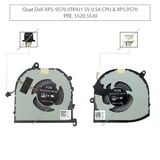  Quạt Dell XPS 15 9570 0TK9J1 5V 0,5A 4 chân GPU & 7590 Precision M5530 5520 (ORG +) 
