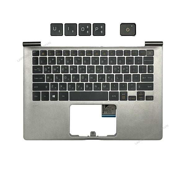  Bàn phím LG Gram 13Z970 Song ngữ Hàn HMB8150ELA13 Phím đen Chữ trắng Đèn Kèm C Ghi Nhựa (ORG +) 