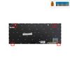  Bàn phím Samsung ATIV Book NP740U3E Song ngữ Rusia Phím bạc Chữ đen Đèn & NP730U3E (ORG +) 