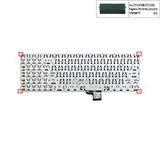  Bàn phím Asus ZenBook UX510 0KNB0-6722US00 US Phím đen Chữ trắng Số & UX510U UX510UA UX510UW V510UX V510U (ORG +) 