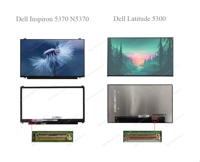  Màn hình 13.3 Dell Inspiron 13 5370 NV133FHM-N45 1920px FHD IPS 60HZ Thường 30 chân Ốc trên dưới (ORG +) 