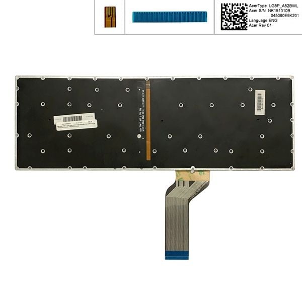  Bàn phím Acer Nitro AN515 41 NK151310B US Phím đen Chữ đỏ Đèn Cáp 28 chân Số & AN515 42 AN515 51 AN515 52 (ORG +) 