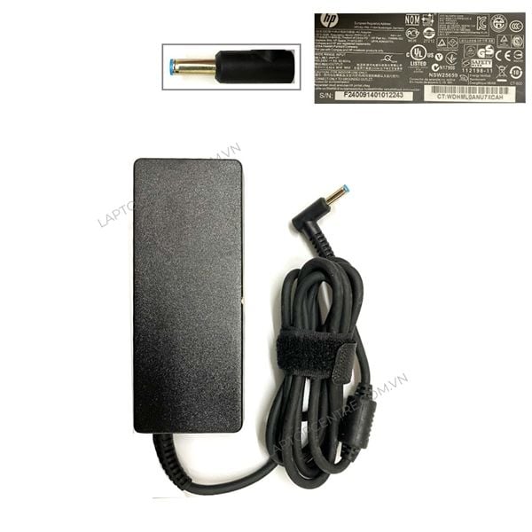  Sạc HP 90W 19.5V 4,62A chân 4.5x3.0 kim nhỏ hình Oval (ORG +) 
