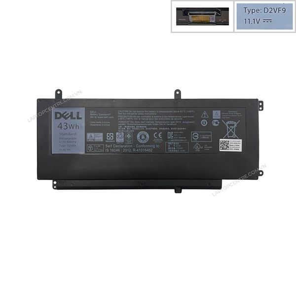  Pin Dell Inspiron 7547 D2VF9 11,1V 43Wh 3874mAh 6cell & 7548 Vostro 5459 (ORG +) 