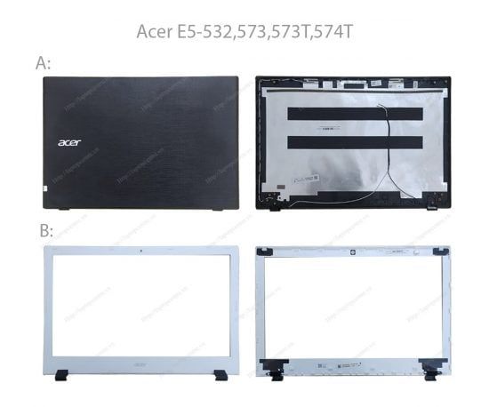  Vỏ B Acer Aspire E5 532 60.MW6N7.002 Trắng Nhựa & E5 573 E5 573T E5 574T (ORG +) 