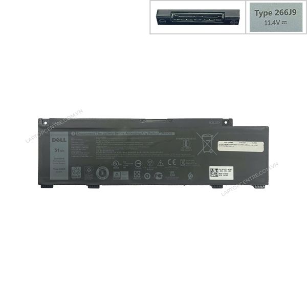  Pin Dell Inspirion G3 3590 266J9 M4GWP 11,4V 51Wh 4386mAh 6cell & 5490 G5 5500 (ORG +) 