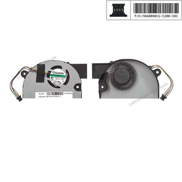  Quạt Acer Aspire Nitro VN7 791 MG60090V1-C200-S9C CPU (ORG +) 