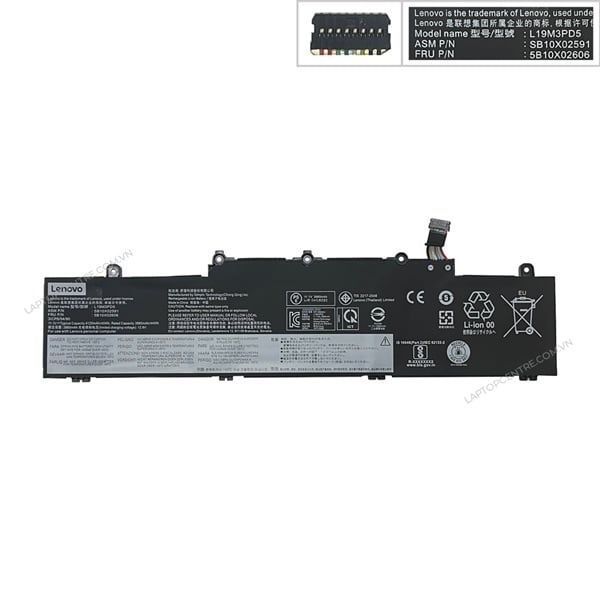  Pin Lenovo ThinkPad E14 Gen 2 L19M3PD5 11.1V 45Wh 4120mAh & E15 Gen 2 (ORG +) 