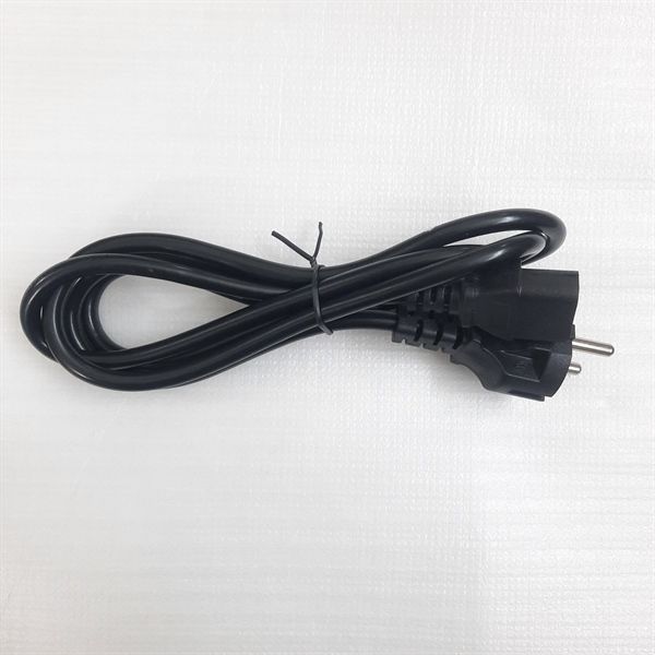  Dây nguồn 3 chân dẹt chuẩn C13.3 EU dài 1.5m màu đen dây tròn dùng cho PC (ORG +) 