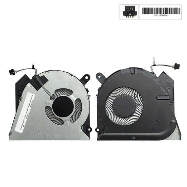  Quạt HP ProBook 450 G6 L47696-001 5V 0,5A 4 chân CPU GM (ORG +) 