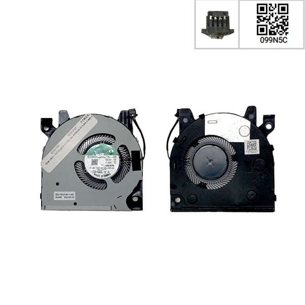  Quạt Dell Inspiron 13 7300 2-in-1 099N5C 5V 0,35A 4 chân CPU & 7306 2-in-1 (ORG +) 