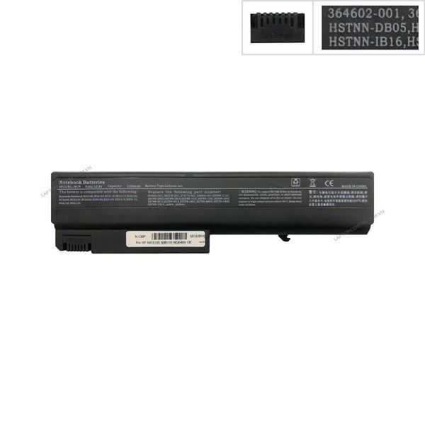  Pin HP Compaq NX6120 HSTNN-DB05 10.8V 5200mAh 6 cell & NX6110 NC6400 (HCP +) 