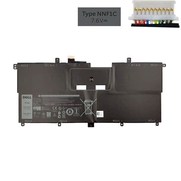  Pin Dell XPS 9365 NNF1C 7,6V 46Wh 6053mAh 6cell Tablet (ORG +) 