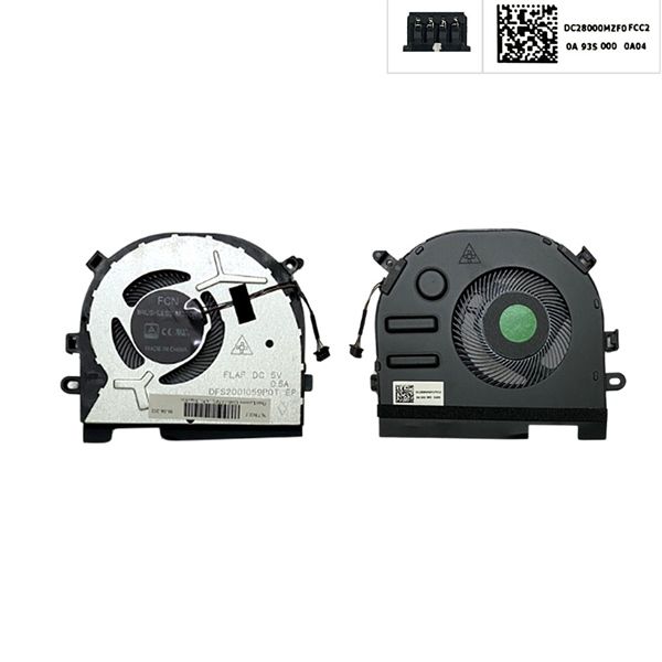  Quạt Lenovo IdeaPad S340 15IWL DC28000MZF0 5V 0,5A 4 chân CPU & S340 15API C340 15IWL S340 15IIL XiaoXin 14 2019 (ORG +) 