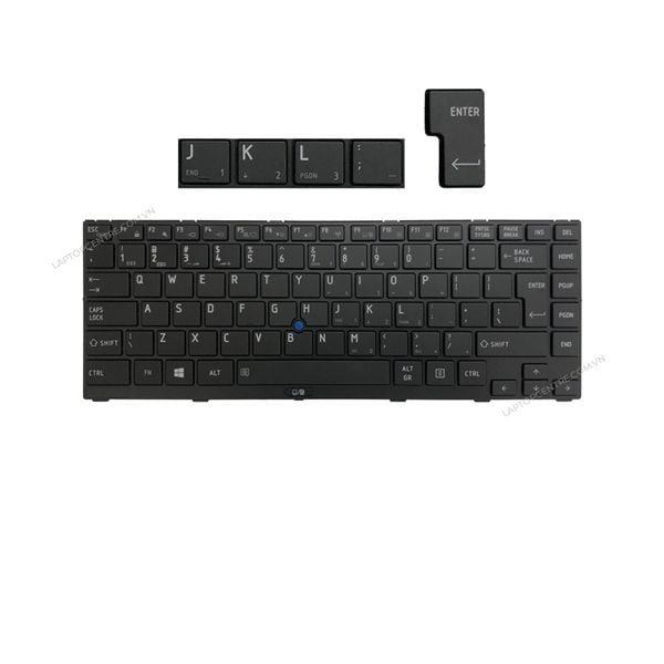  Bàn phím Toshiba Satellite R800 G83C000D62EN UI Phím đen Chữ trắng Kèm khung & R840 R845 (ORG +) 